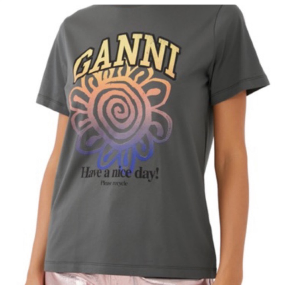 Ganni flower t-shirt